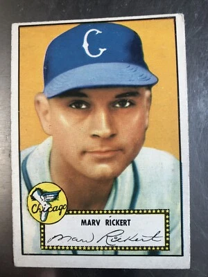 1952 Topps #50 Marv Rickert, Chicago White Sox - Image 1 of 4