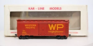 Vintage Ho Scale Kar-Line Western Pacific 57604 Box Car - Picture 1 of 10