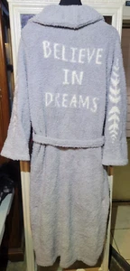 Barefoot Dreams Women’s Cozy Heathered Robe Size 2 Med. Grey /Believe in Dreams - Picture 1 of 6