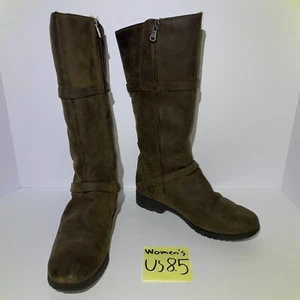 Teva Reitstiefel Größe 8,5 braun Leder seitlicher Reißverschluss - Bild 1 von 11
