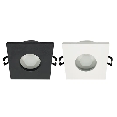 Projecteur LED encastrable cadre douille GU10 pack de 3/6 kit IP44 éclairage ... - Photo 1/4