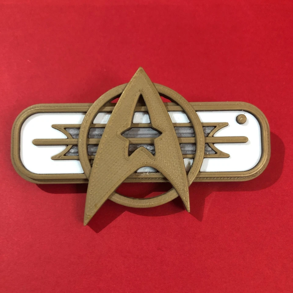 Star Trek 'The Wrath of Khan' Starfleet Uniform Insignia Badge (3D Printed) - image 1 of 4
