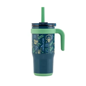 Coldee Kids Tumbler with Spill-Proof Straw&Handle.Insulated Stainless Steel18oz - Picture 1 of 11