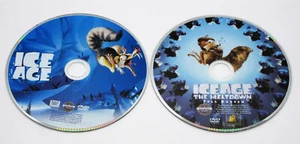 ICE AGE & ICE AGE 2 THE MELTDOWN DVD Discs Only Animated Pre-Historic Animals FS - Imagen 1 de 3