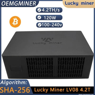 Lucky Miner LV08 4.2TH/S Solo Miner SHA-256  2.4G 25W WiFi Bitcoin Miner - Image 1 of 4