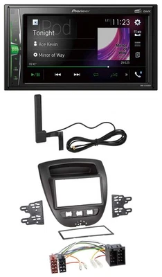 Pioneer MP3 DAB AUX 2DIN Bluetooth Autoradio für Citroen C1 Toyota Aygo Peugeot - Bild 1 von 4