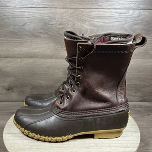 LL Bean Maine Hunting Shoe Boot 10" Brown Goretex Lined Mens Size 9 N Narrow - Picture 1 of 17