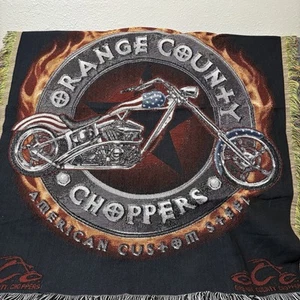 Orange County Choppers Vintage motorcycleThrow Blanket - Picture 1 of 1