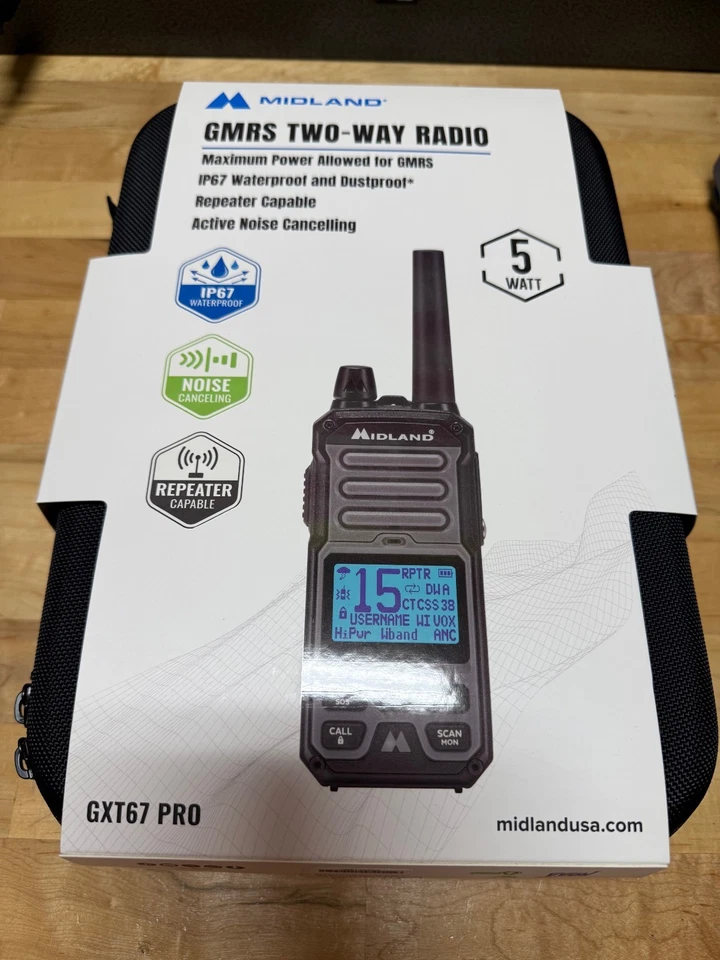 Radio bidireccional Midland GXT67 Pro GMRS NUEVO Foto 1 de 1