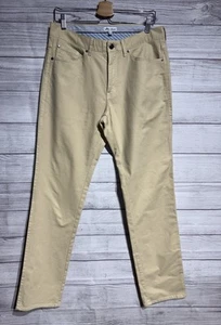 Peter Millar Crown Comfort Pants Mens Size 33 Beige Kakhi 5 Pockets Chino - Picture 1 of 7