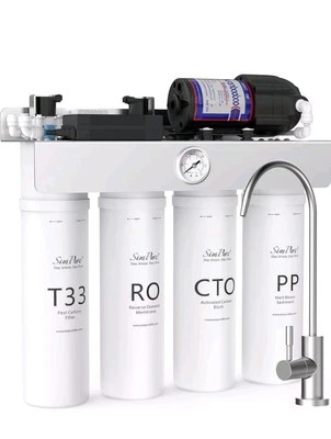 SimPure T1-400 Under-Sink UV Tankless Reverse Osmosis Water Filtration System