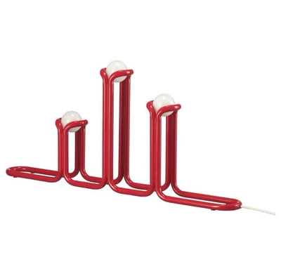 Ikea X Gustaf Westman Vinterfinat Strala LED Kandelaber Lampe Metall Rot Neu ✅ - Bild 1 von 4