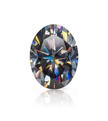 7x5MM Fancy Gray Color Oval Cut VVS1 Diamond Premium Quality Loose Gemstone1+Git - Image 1 of 4