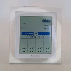 Brookstone WeatherCast Wireless 5-Day Weather Forecaster Tested Works READ - Picture 1 of 9