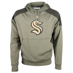 adidas Mil Crew Neck Sweatshirt Mens Green H56245-A - Picture 1 of 3