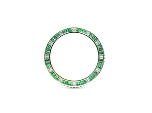 GHIERA IN ACCIAIO ADATTA A ROLEX SUBMARINER 116610LV CON ZIRCONI - Foto 1 di 4