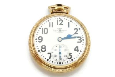 Ball Hamilton Pocket Watch 999B 21 Jewels Railroad 10k Gold Filled Case 16S - Image 1 of 4