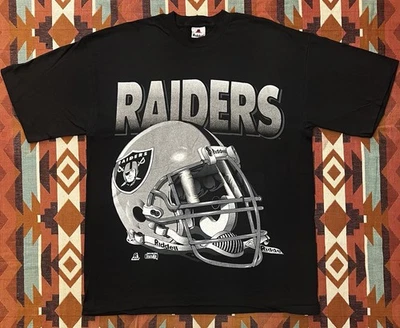 NFL Vtg 1994 Riddell Oakland Raiders T-Shirt Single Stitch Made in USA Men’s L - Image 1 of 4