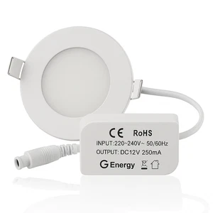 LED Panel 3W Rund Kaltweiß 230V | Einbaustrahler Flach Slim Deckenleuchte Einbau - Bild 1 von 5