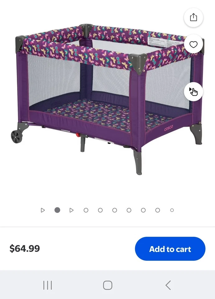 Butterfly Play Pen For Infants. New In  Box - Image 1 of 1