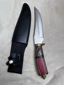 Chipaway Cutlery Hunting Knife GW-1903CW 12" Length Wood Handle Steel Blade - Picture 1 of 20