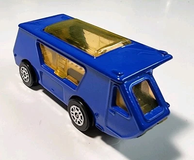 Vintage Corgi Juniors Blue Wigwam Van Camper 1/64 Diecast/Plastic - Image 1 of 4