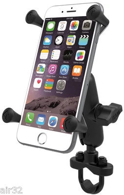 RAM X-Grip Handlebar Mount for iPhone 15, 14, 13, 12, 11 Pro, Max, Plus, Others - Image 1 of 4