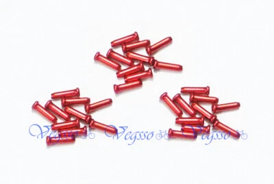 NEW ALLIGATOR INNER CABLE END CAPS TIPS BRAKE SHIFTER, 30pcs, RED - Image 1 of 4