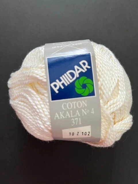 Phildar "Akala" - Bolas individuales en blanco 100% algodón Foto 1 de 1