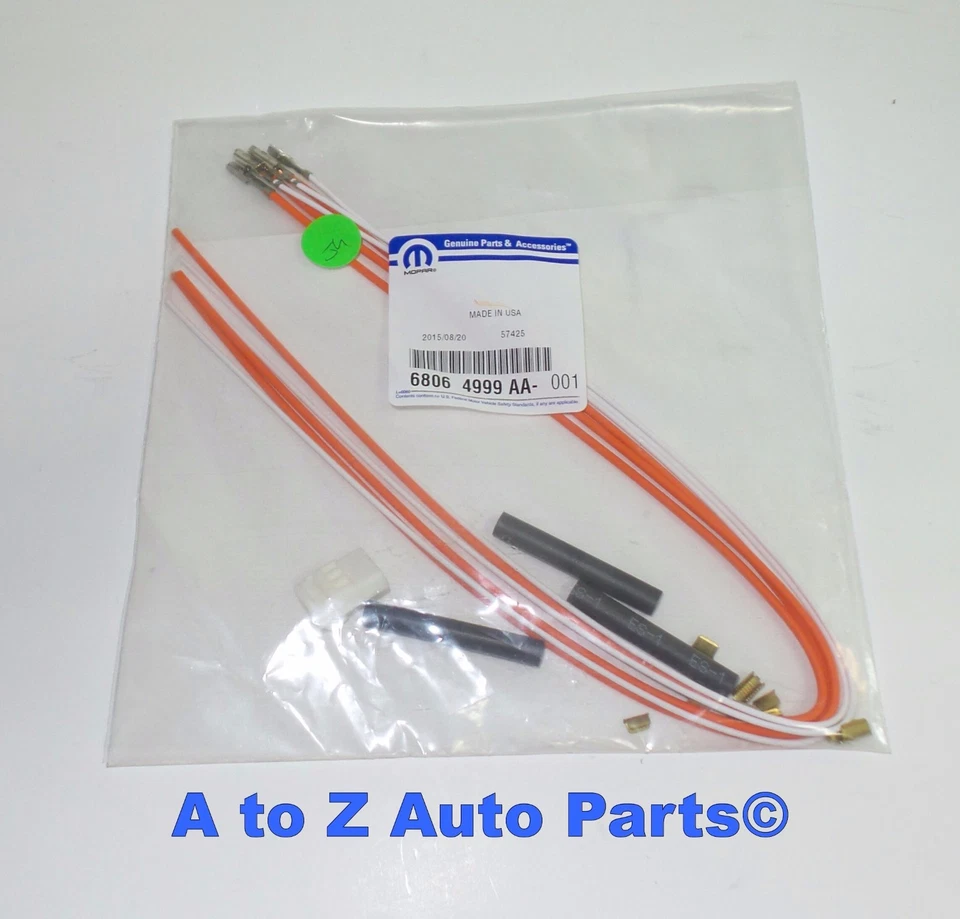 New 2010-2018 Dodge Ram 1500-3500 Overhead Console Wiring Pigtail, OEM Foto 1 de 1