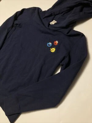 Sudadera con Capucha Uniqlo KAWS Plaza Sésamo Azul Marino Talla S Elmo Cookie Big Bird Foto 1 de 4