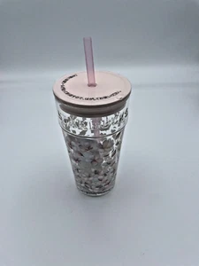 Vaso de vidrio Starbucks Japón SAKURA 2025 473 ml flor de cerezo NUEVO - Imagen 1 de 5