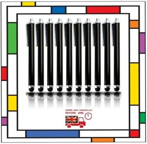 10 x BLACK QUALITY STYLUS PENS for IPAD, TOUCH SCREEN, IPHONE SAMSUNG XIAOMI etc