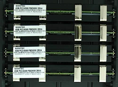 Simmtec MA356LL/A 16GB (4X4GB) Memory for Apple MAC PRO DDR2 667MHz 2.0GHZ, 2.66 - Image 1 of 1