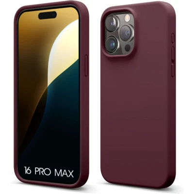 Coque Silicone pour iPhone 16 15 14 13 Pro Max 12 mini 11 Pro XS XR 8 7 6 SE - Imagen 1 de 4