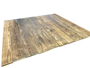 1,4m2 Altholz Antikholz Massivholz Bretter Balken Wandverblender 100cm gebürstet - Bild 1 von 2