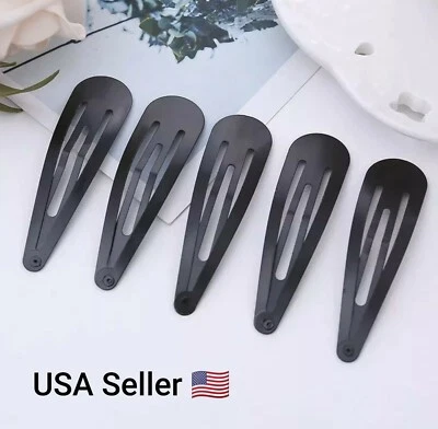 5Pcs Cute 5CM Hair Clips Pins Metal Snap Hair Accessories for Girls BB Hairpins - Image 1 of 4