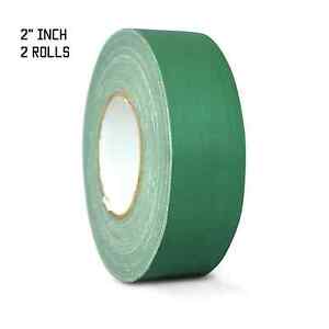 2 PACK GAFFERS STAGE TAPE - GREEN - 2 INCH X 60 YARDS