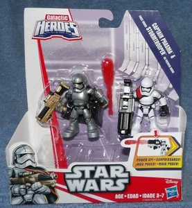 PLAYSKOOL 2017 STAR WARS GALACTIC HEROES CAPTAIN PLASMA & STORMTROOPER SET - Imagen 1 de 7