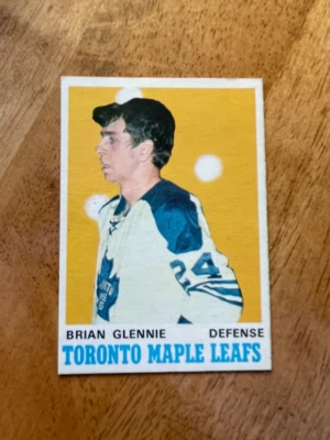 DCC: 1970-71 OPC O PEE CHEE NHL Brian Glennie Toronto Maple Leafs #216 NM - Image 1 of 2