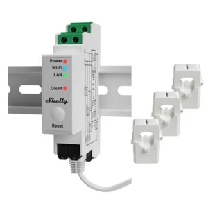 Shelly Pro 3EM (120A) WLan Smart Energy Monitoring 3-Phasen-Relaisschalter - Bild 1 von 1