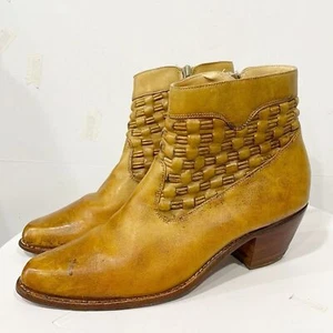 Distino Men’s Boots Made in Brazil Genuine Leather Zip Chelsea Ankle Tan Sz 9D - Picture 1 of 12