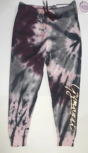 Justice Tie-Dye Girl's Joggers in Rhododendron Gymnast-Size 8  NEW $24 - Picture 1 of 3
