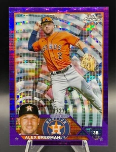 2023 Topps Chrome - Alex Bregman Purple Sonar /275 - Houston Astros #205 - Picture 1 of 2