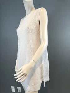 Suéter Eileen Fisher Blanco Sin Mangas Talla S/P - Imagen 1 de 11