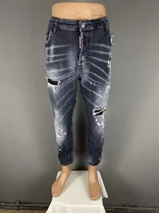 Dsquared2 Denim Tidy Biker Jeans Pants Mens Italy Size 54 - Picture 1 of 16