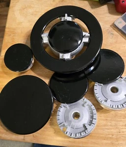 Pomello per stufa in metallo set tappi per bruciatore a gas, set cappello da cucina aggiornamento, piano cottura a gas forno - Foto 1 di 9
