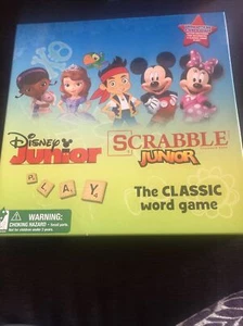 Scrabble Junior Disney Junior Crossword Game Wooden Tiles. New  - Picture 1 of 3