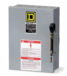 Square D (DU322) 60 AMP 240 VAC General Duty Single Throw Sicherheitsschalter - Bild 1 von 7