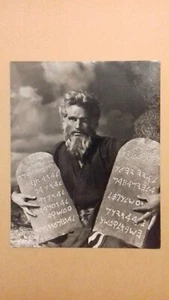 The Ten Commandments (1956) Vintage Rare Lobby Card Charlton Heston Collectible - Picture 1 of 2